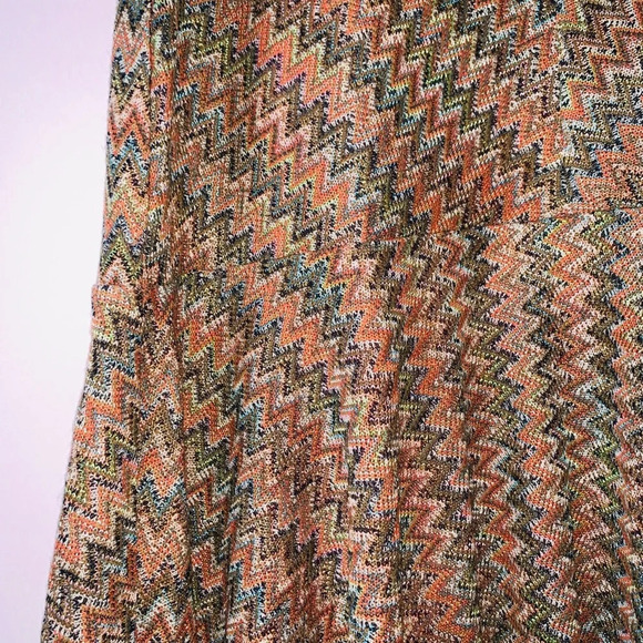 Maeve Anthropologie Westwater NWT Chevron Print Knit Knee Length Dress Small - Picture 5 of 12